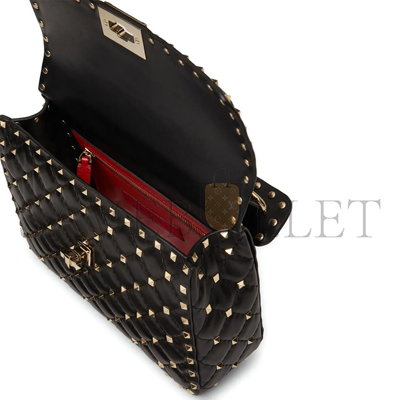 VALENTINO GARAVANI ROCKSTUD SPIKE MEDIUM SHOULDER BAG (23*16*10cm) 